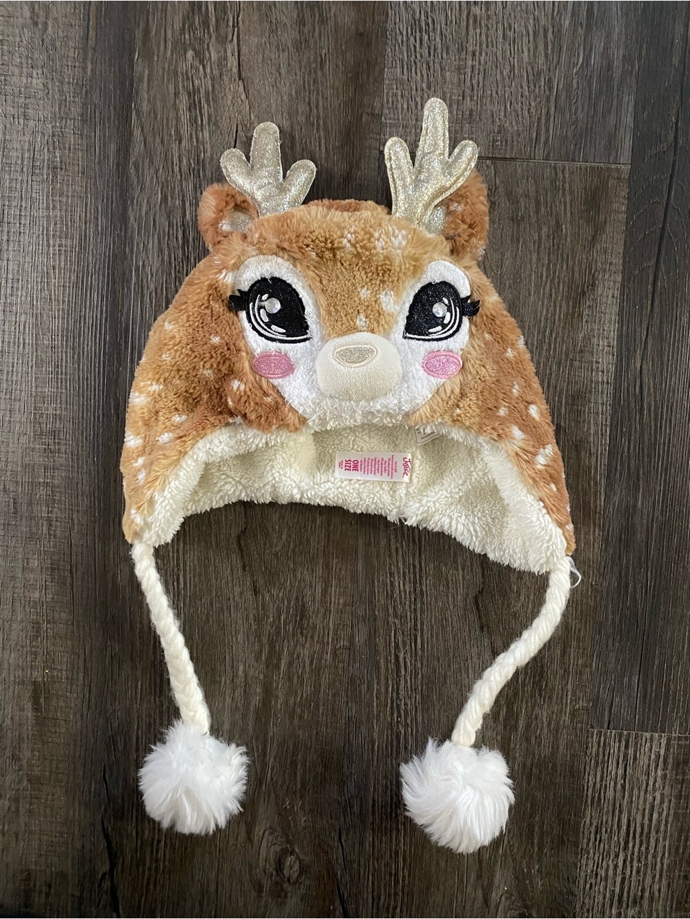 Plush Deer Earflap Hat for Kids justice